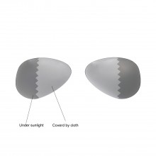 Walleva Polarized Transition/Photochromic Replacement Lenses For Ray-Ban Aviator Large Metal RB3025 58mm